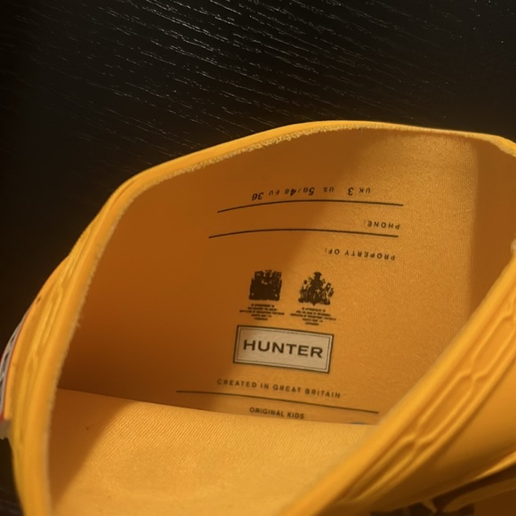 Hunter Classic Yellow Tall Rain Boots - Picture 10 of 12